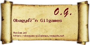 Obagyán Gilgames névjegykártya